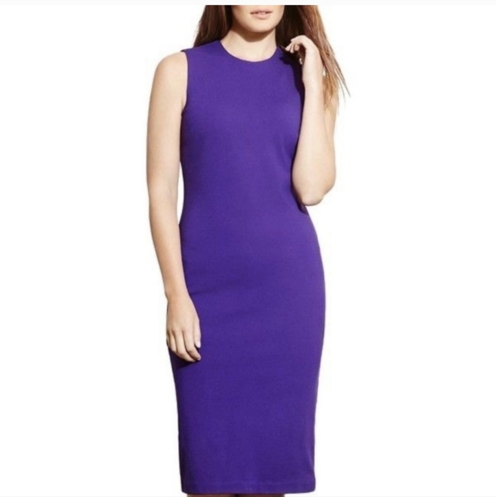 Lauren Ralph Lauren Ponte Sleeveless Sheath Dress